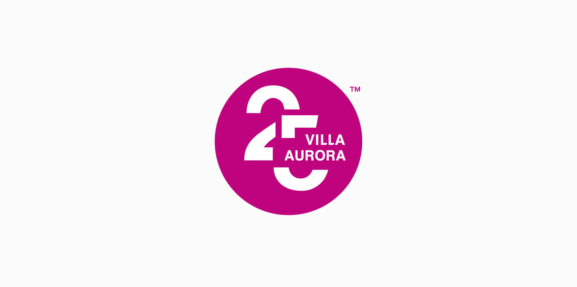 Logo design for 25th Anniversary of Villa Aurora Thomas Mann House Los Angeles